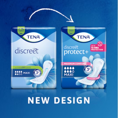 TENA DISCREET MAXI 12 UNIDADES