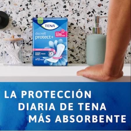 TENA DISCREET MAXI 12 UNIDADES