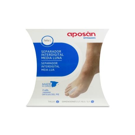 APOSAN DYNAMIC SEPARADOR INTERDIGITAL MEDIA LUNA  2 UNIDADES TALLA L
