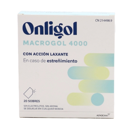 ONLIGOL MACROGOL 4000 20 SOBRES 10 G