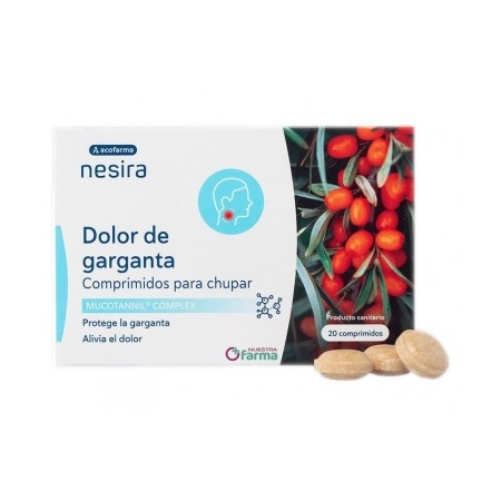 ACOFARMA NESIRA DOLOR DE GARGANTA 20 COMPRIMIDOS PARA CHUPAR