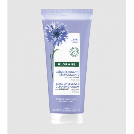 KLORANE CREMA LIMPIADORA DESMAQUILLANTE AL ACIANO BIO 1 TUBO 200 ML