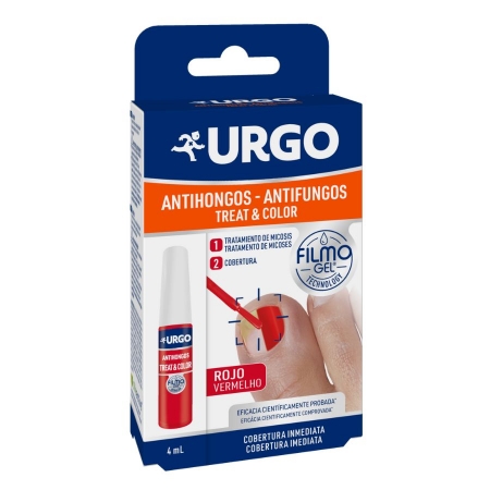 URGO TREAT&COLOR ANTIHONGOS 4 ML COLOR ROJO