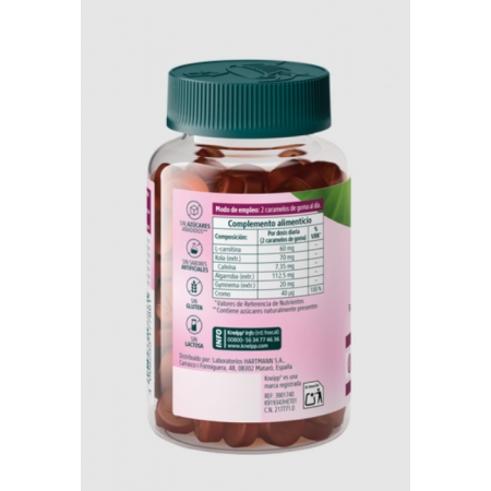 KNEIPP SILUETA GUMMIES 60 CARAMELOS DE GOMA SABOR PIÑA