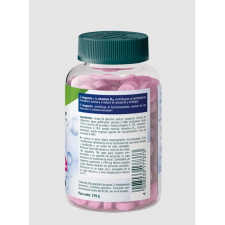 KNEIPP MAGNESIO ENERGIA 60 CARAMELOS DE GOMA SABOR FRAMBUESA