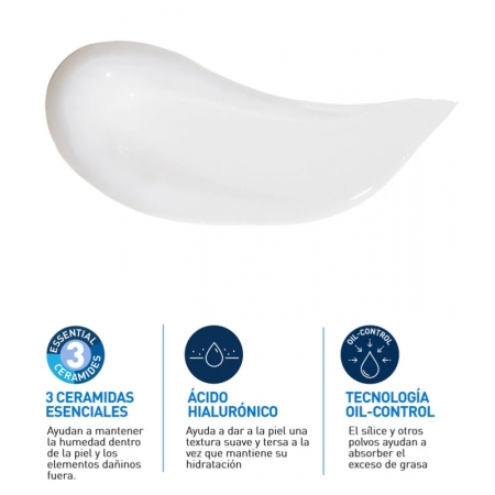 CERAVE OIL CONTROL GEL CREMA HIDRATANTE 52 ML DOSIFICACOR