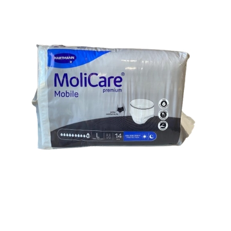 MOLICARE PREMIUM MOBILE 10 GOTAS (NEGRO) TALLA L 14 UNIDADES