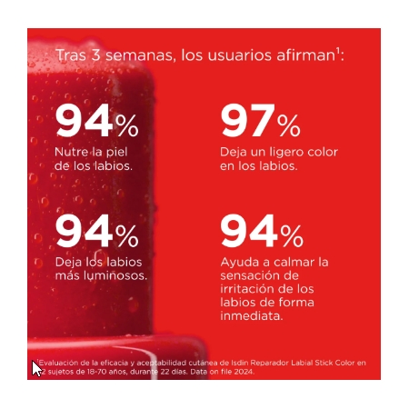 ISDIN REPARADOR LABIAL STICK COLOR ROJO 4G