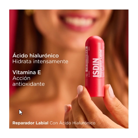 ISDIN REPARADOR LABIAL STICK COLOR ROJO 4G