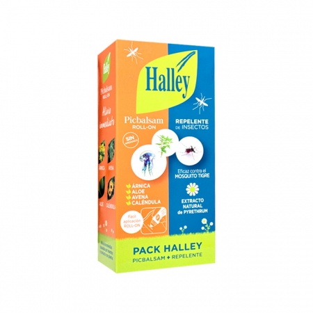 HALLEY PACK REPELENTE DE INSECTOS 150 ML + PICBALSAM ROLL ON 12 ML