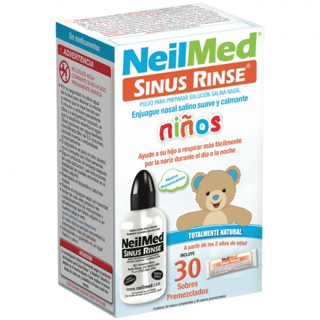NEILMED SINUS RINSE NIÑOS KIT 1 FRASCO 120 ML + 30 SOBRES