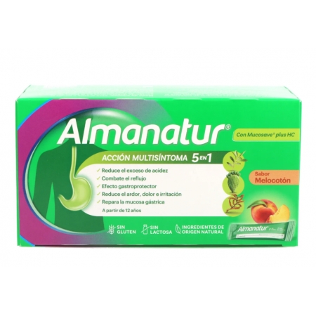 ALMANATUR SUSPENSION ORAL 20 STICKS 15 ML SABOR MELOCOTON