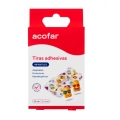 ACOFAR 20 TIRAS ADHESIVAS INFANTILES DE PLASTICO EMOJI