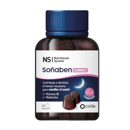 NS SOÑABEN GUMMIES 30 CARAMELOS DE GOMA SABOR MORA