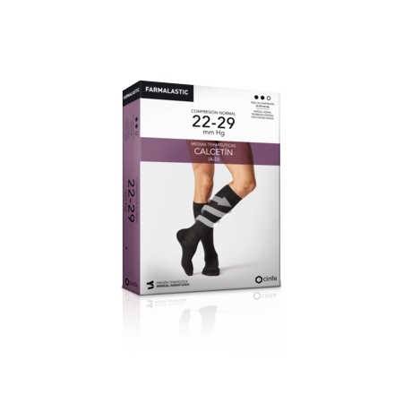 FARMALASTIC 2 CALCETINES COMPRESION NORMAL T. MEDIA COLOR NEGRO