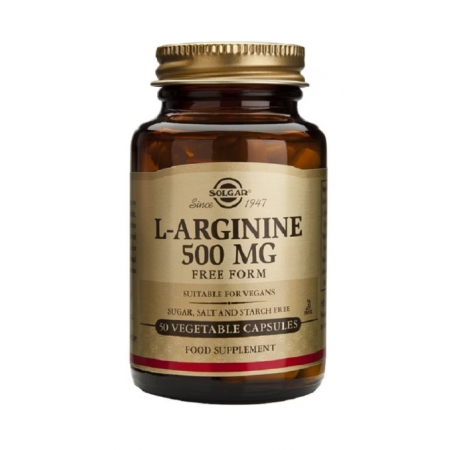 SOLGAR L-ARGININA 500 MG 50 CAPSULAS VEGETALES