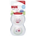 NUK 2 CHUPETES STAR PEPPA PIG SILICONA 6-18 MESES-BAJA-