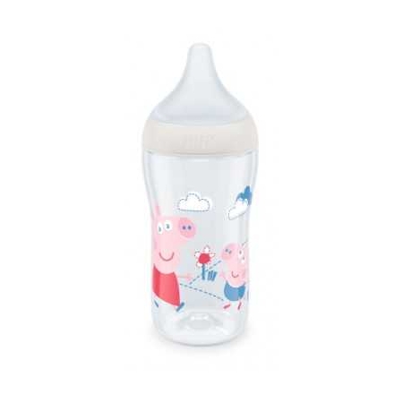 NUK PERFECT MATCH BIBERON PP TETINA SILICONA FLUJO M 260 ML PEPA PIG