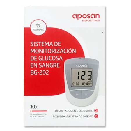 APOSAN GLUCOMETRO MEDICION GLUCEMIA (MODELO BG-709).