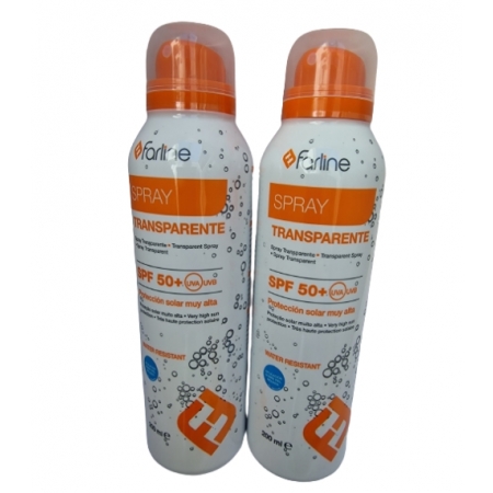FARLINE DUPLO SPRAY TRANSPARENTE SPF50+ 2 X 200 ML