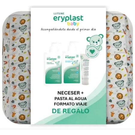 ERYPLAST NECESER PASTA AL AGUA (125 G) + GEL CHAMPÚ (500 ML) + LOCIÓN HIDRATANTE (500 ML).
