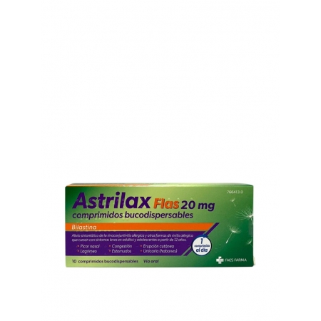 ASTRILAX FLAS 20 MG 10 COMPRIMIDOS BUCODISPERSABLES