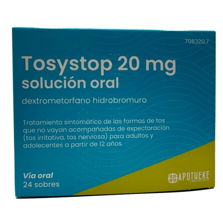 TOSYSTOP 20 MG 24 SOBRES SOLUCION ORAL