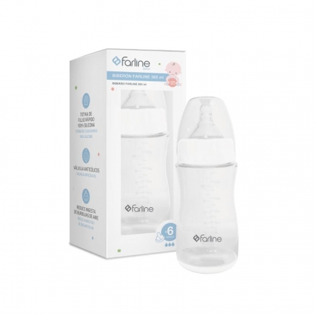 FARLINE BEBE BIBERON 360 ML TETINA SILICONA FLUJO RAPIDO