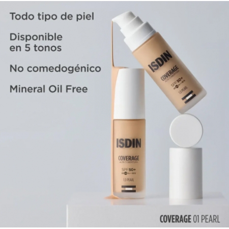 ISDIN COVERAGE MAQUILLAJE SPF50+ 30 G COLOR 1.0 PEARL