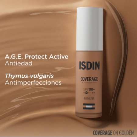 ISDIN COVERAGE MAQUILLAJE SPF50+ 30 G COLOR 4.0 GOLDEN