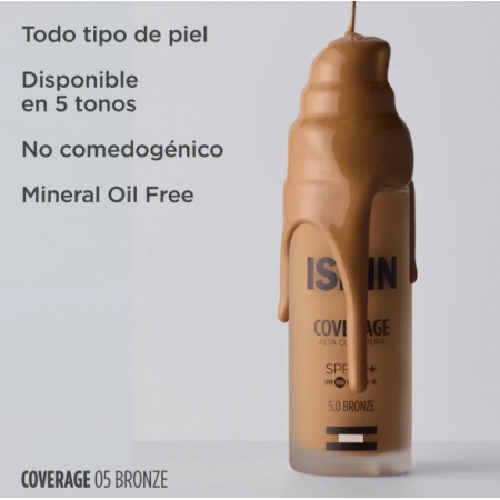 ISDIN COVERAGE MAQUILLAJE SPF50+ 30 G COLOR 5.0 BRONZE