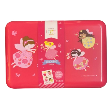 LITTLE LOVELY CAJA FUCSIA ALMUERZO HADA