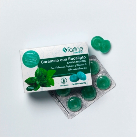 FARLINE 18 CARAMELOS GARGANTA EUCALIPTO CON MENTOL
