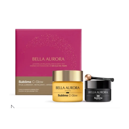 BELLA AURORA PACK SUBLIME C-GLOW CREMA DIA 50 ML+CONTORNO ANTIEDAD 15 ML