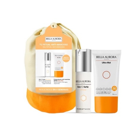 BELLA AURORA PACK NECESER BIO10 FORTE M-LASMA 30 ML + FOTOPROTECTOR ULTRA-MAT SPF50 50ML