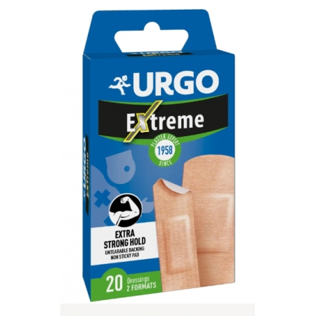 URGO APOSITOS EXTREME 20 UNIDADES (16 DE 7,2 CM X 2 CM + 4 DE 7,2 CM X 3,4 CM)