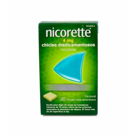 NICORETTE 4 MG 30 CHICLES MEDICAMENTOSOS