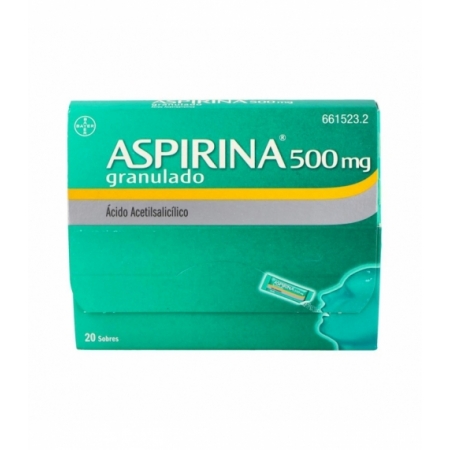 ASPIRINA 500 MG 20 SOBRES GRANULADO ORAL