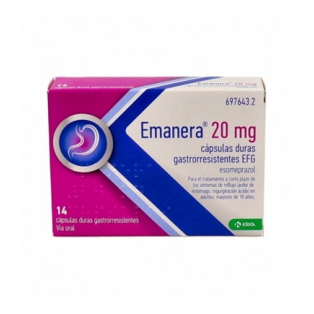 EMANERA EFG 20 MG 14 CAPSULAS GASTRORRESISTENTES (BLISTER OPA/AL/PVC/AL)