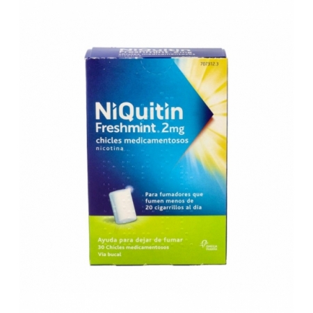 NIQUITIN MINT 2 MG 30 CHICLES MEDICAMENTOSOS