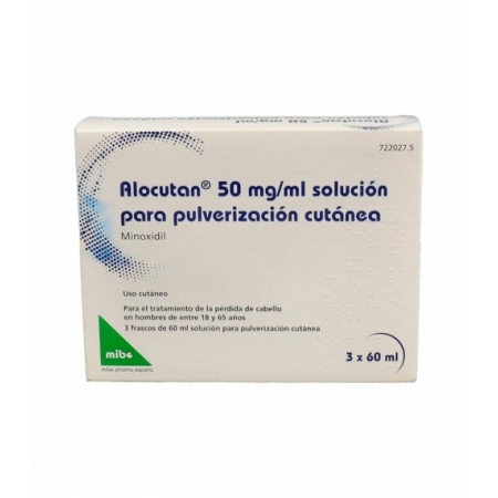 ALOCUTAN 50 MG/ML SOLUCION PARA PULVERIZACION CUTANEA 3 FRASCOS 60 ML