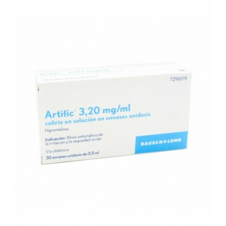 ARTIFIC DIFARMED 3,2 MG/ML COLIRIO EN SOLUCION 30 MONODOSIS 0,5 ML