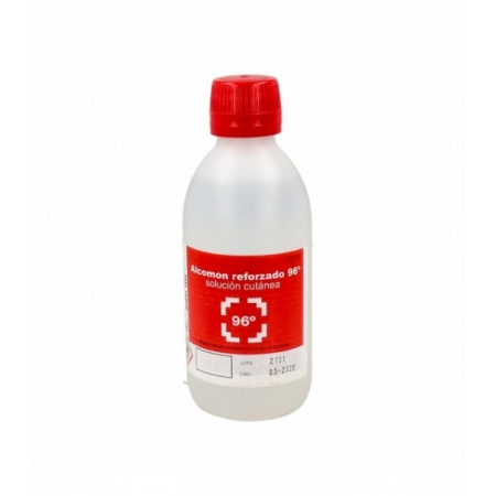 ALCOMON REFORZADO 96º SOLUCION CUTANEA 250 ML
