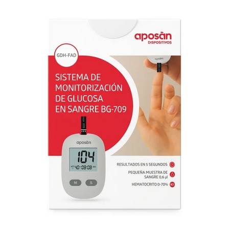 APOSAN GLUCOMETRO MEDICION GLUCEMIA (MODELO BG-709).