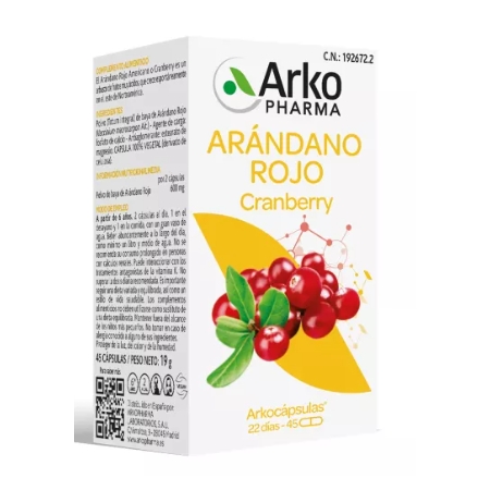ARKOCAPSULAS ARANDANO ROJO 45 CAPSULAS