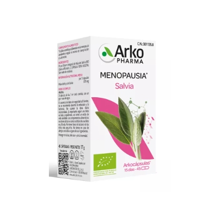ARKOCAPSULAS SALVIA BIO MENOPAUSIA 45 CAPSULAS