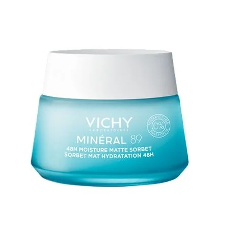 VICHY MINERAL 89 GEL SORBETE MATE HIDRATANTE 48H 50 ML