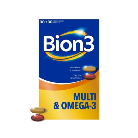 BION3 MULTI & OMEGA-3 30 COMPRIMIDOS + 30 CAPSULAS