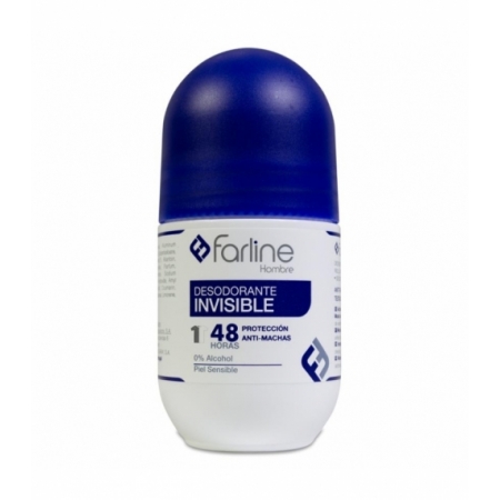 FARLINE DESODORANTE INVISIBLE HOMBRE PIEL SENSIBLE 1 ROLL ON 50 ML