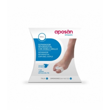 APOSAN DYNAMIC SEPARADOR INTERDIGITAL CON DOBLE ANILLO 1 UNIDAD TALLA L